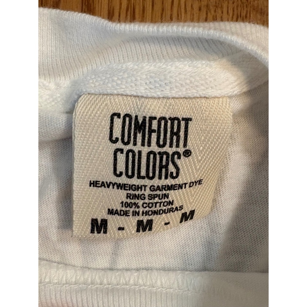 Old Row Comfort Colors Smoke Em If You Got Em Graphic Pocket T-Shirt White M - Picture 2 of 5